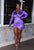 Purple Rain Satin Dress