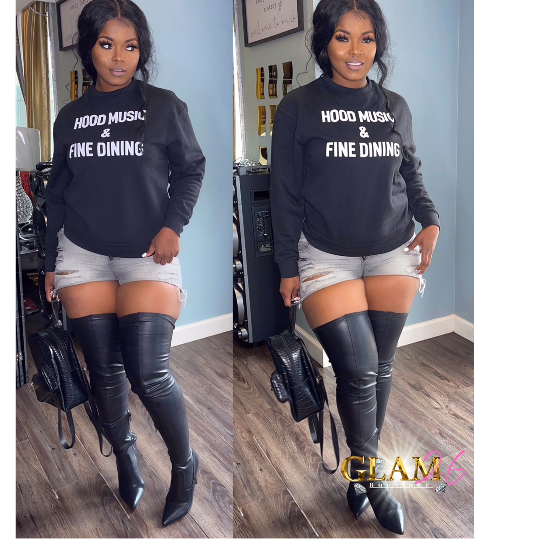 Hood Music & Fine Dinning - Sweatshirt