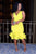 Angela Basset Ruffled Dress Lime